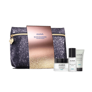 מארז מתנה יוקרתי AHAVA הכולל מוצרי טיפוח מובילים מים המלח.