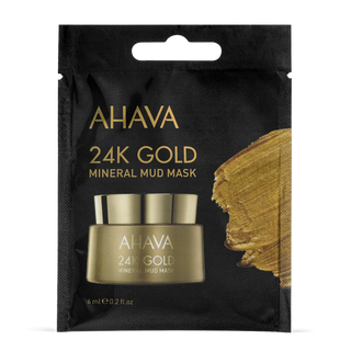 מסכת זהב 24 קראט יוקרתית של AHAVA למיצוק וזוהר - גודל 6 מ